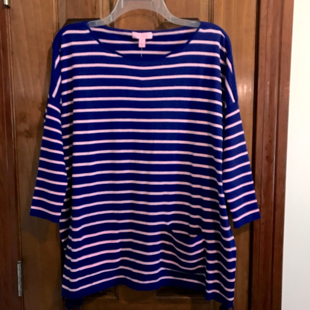 Lilly Pulitzer NWT Sweater w/ Cool Max arm Sleeves